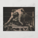 Recherche de vintage de boxe cartes postales Peinture