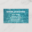 Recherche de professeur de natation cartes visite Leçons