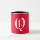 Recherche de monogramme q tasses Élégant