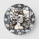 Recherche de diadème horloges Fleurs