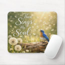 Recherche de oiseaux chanteurs tapis souris Oiseau bleu