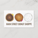 Recherche de donuts cartes visite Boulangerie