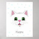 Recherche de chaton blanc posters Amusant