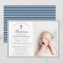 Recherche de bleu marine baptême invitations Croiser