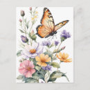 Recherche de papillon de monarque cartes postales Nature