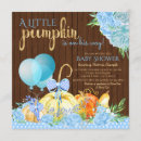 Recherche de bois rustique baby shower invitations Petit citrouille