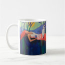 Recherche de oiseau bleu tasses Peinture
