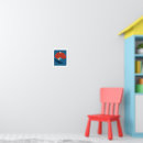 Recherche de rétro de mur posters Jaune bleu rouge