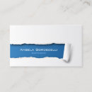 Recherche de papier déchiré cartes visite Simple