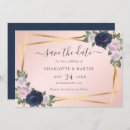 Recherche de navy gold save the dates Géométrique