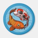 Recherche de carpe koi magnets Poisson rouge