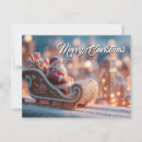 Recherche de père noël traîneau cartes postales Neige