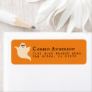 Recherche de halloween étiquettes adresse retour Orange
