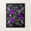 Recherche de crâne puzzles Dia de los muertos
