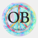 Recherche de hippie symbol autocollants Plage