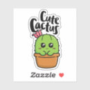 Recherche de cactus cartoon autocollants Kawaii