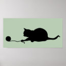 Recherche de silhouette de chat posters Illustration