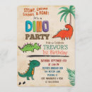 Recherche de dinos invitations D'anniversaire de dinosaure