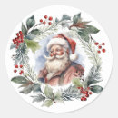 Recherche de portrait vintage autocollants Vintage santa claus