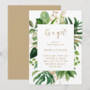 Recherche de gold baby shower fille invitations Été