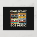 Recherche de musique des années 80 cartes postales Cassette