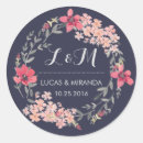 Recherche de vintage floral wreath autocollants Monogramme