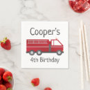 Recherche de camion de pompiers serviettes Anniversaire de pompier