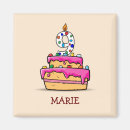 Recherche de de gâteau refrigérateur magnets Jeune fille