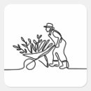 Recherche de jardinier autocollants Brouette