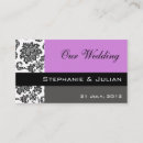 Recherche de businesscards professionnels invitations Violet
