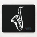 Recherche de saxophones tapis souris Bleus