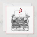 Recherche de machine à écrire vœux cartes Romantique