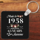 Recherche de les années 60 porteclés Floral