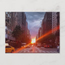 Recherche de coucher de soleil cartes postales Manhattan