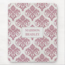 Recherche de damask tapis souris Rose