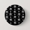 Recherche de motif noir et blanc badges Fleurs