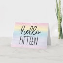 Recherche de 15ème anniversaire cartes Mignon