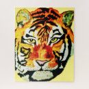 Recherche de chat sauvage puzzles Tigre du bengale