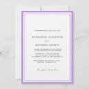 Recherche de lavande mariage invitations Calligraphie
