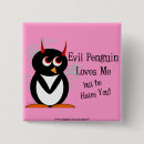 Recherche de amour pingouin badges Mignon