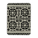 Recherche de motif noir et blanc magnets Carré