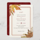 Recherche de feuilles automne mariage invitations Aquarelle
