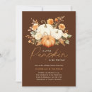 Recherche de citrouille baby shower invitations Élégant