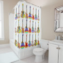 Recherche de guitare rideaux douche Moderne