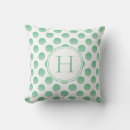 Recherche de pois vert coussins Pastel