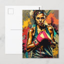 Recherche de fighter cartes postales Boxe