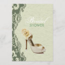 Recherche de vert de chaussure invitations Mariés