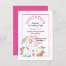 Recherche de unicorn anniversaire invitations Rose