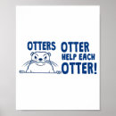 Recherche de loutres posters Rétro