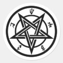 Recherche de symbole occulte autocollants Pentagramme